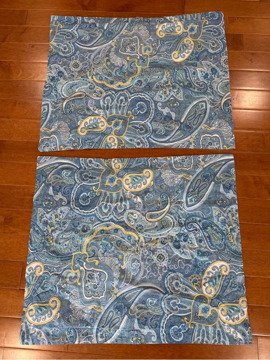 Lauren Ralph Lauren Other - Lauren Ralph Lauren Blue Paisley Cotton Standard Pillow Shams Cases Set of 2